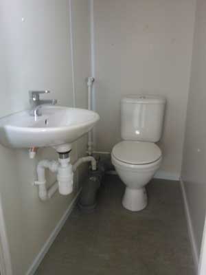Small Toilet Install with Basin